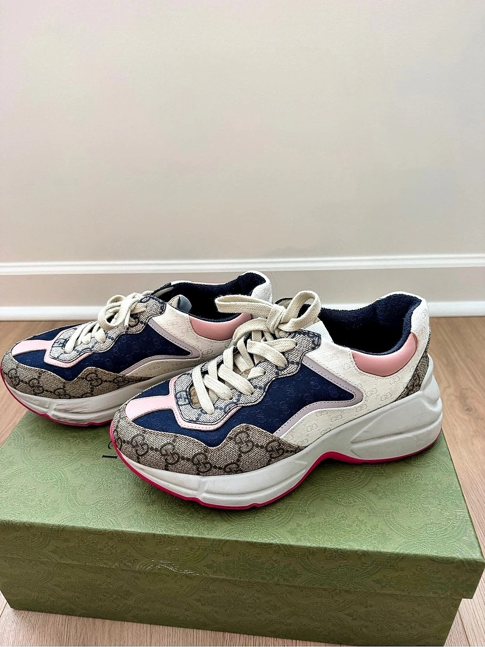Gucci Rhyton GG Multicolor Canvas Sneaker Sneakers